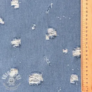 JEANS DENIM 6 OZ Big Holes light blue