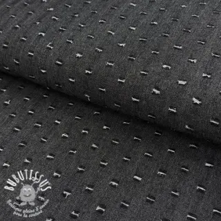 JEANS DENIM 6 OZ Small Holes black