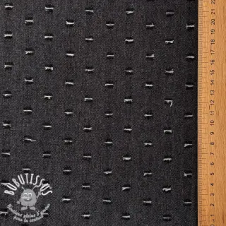 JEANS DENIM 6 OZ Small Holes black