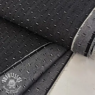 JEANS DENIM 6 OZ Small Holes black