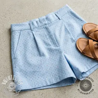 JEANS DENIM 3,8 OZ Drops Metallic light blue