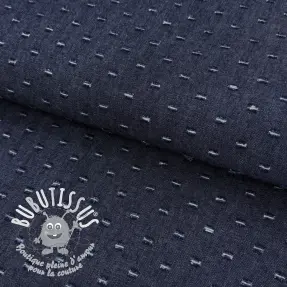 JEANS DENIM 6 OZ Small Holes dark blue