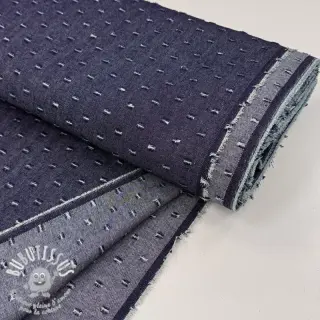 JEANS DENIM 6 OZ Small Holes dark blue