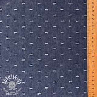 JEANS DENIM 6 OZ Small Holes blue