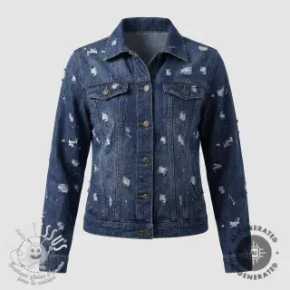 JEANS DENIM 6 OZ Big Holes dark blue