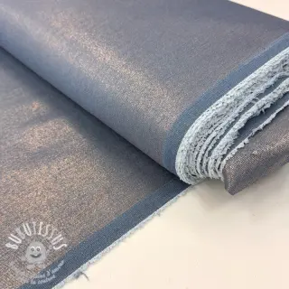 JEANS DENIM 8,5 OZ STRETCH WASHED metallic light blue gold