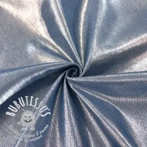JEANS DENIM 8,5 OZ STRETCH WASHED metallic blue silver