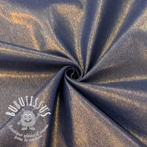 JEANS DENIM 8,5 OZ STRETCH WASHED metallic dark blue gold