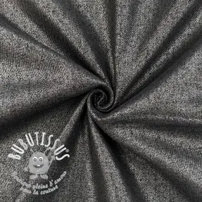 JEANS DENIM Metallic black silver