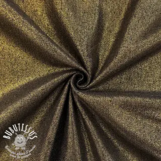 JEANS DENIM Metallic black gold