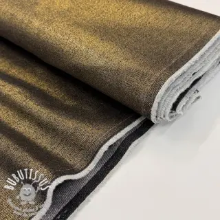 JEANS DENIM Metallic black gold