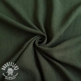 Viscose lin WASHED army green