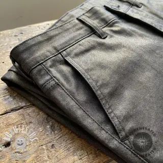 JEANS DENIM 6 OZ STRETCH WASHED metallic black gold