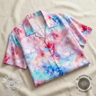 Viscose SATIN Blurricio design C