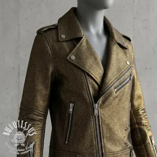 JEANS DENIM Metallic black gold