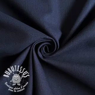 Tissu coton Lin PREMIUM dark blue