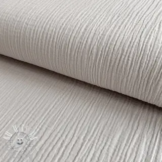 Tissu double gaze/mousseline PLAIN natural
