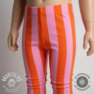 Sweat envers minkee SOFT Stripes orange