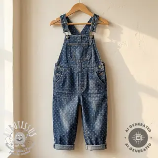 JEANS DENIM 6 OZ Big flakes dark blue