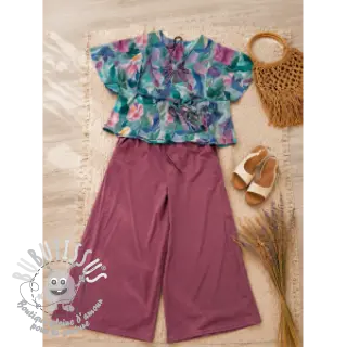 Tissu coton-viscose grape