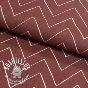 Tissu déco premium Freehand zigzag lines
