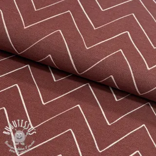 Tissu déco premium Freehand zigzag lines