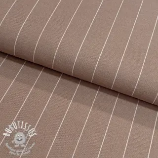 Tissu déco premium Perfect thin lines taupe