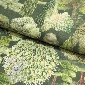 Tissu déco premium Wandering tree wood army digital print