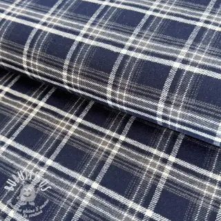Tissu coton FLANEL YARN DYED BRUSHED CHECK design D