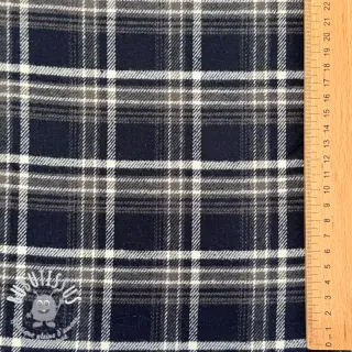Tissu coton FLANEL YARN DYED BRUSHED CHECK design D