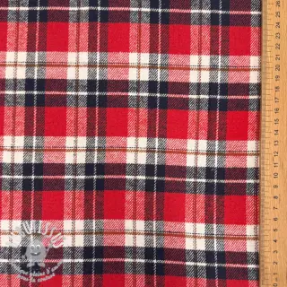 Tissu coton FLANEL YARN DYED BRUSHED CHECK design I