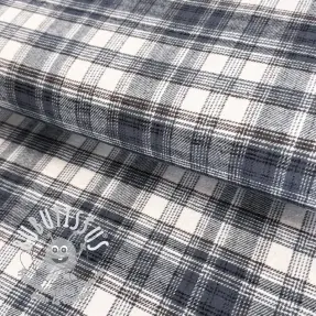 Tissu coton FLANEL YARN DYED BRUSHED CHECK design J