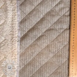 Tissu velours cotelé QUILT champagne