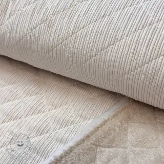 Tissu velours cotelé QUILT sand