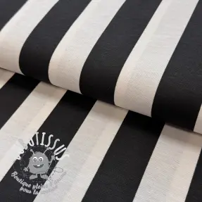Tissu déco premium Joyful basic stripe black