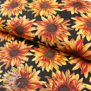 Tissu déco premium Golden bloom night digital print