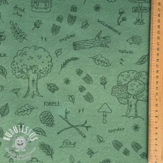 Tissu déco premium Wander woods doodle