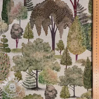 Tissu déco Linenlook Wandering tree wood digital print