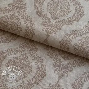 Tissu déco Linenlook Baroque damask charm taupe