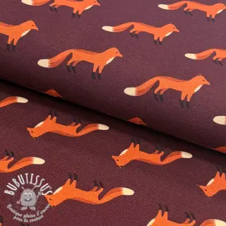 Tissu déco premium Fox parade mauve