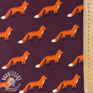 Tissu déco premium Fox parade mauve