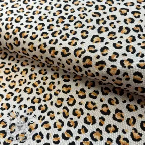 Tissu déco Linenlook Leopard animal small