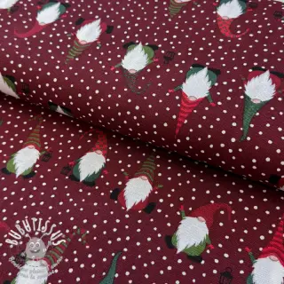 Tissu déco premium Jolly tomte wine