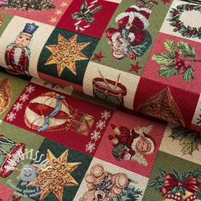 Tissu déco GOBELIN premium Classic Xmas patch