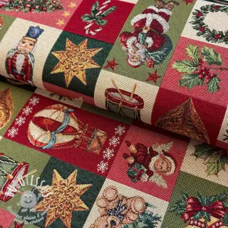 Tissu déco GOBELIN premium Classic Xmas patch