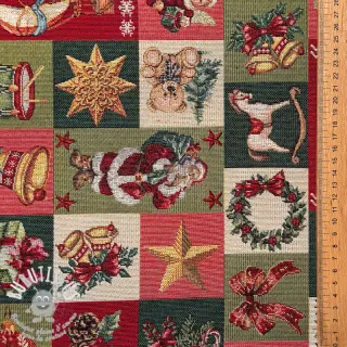 Tissu déco GOBELIN premium Classic Xmas patch