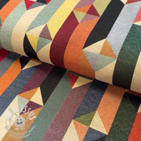 Tissu déco GOBELIN premium Graphic prism block