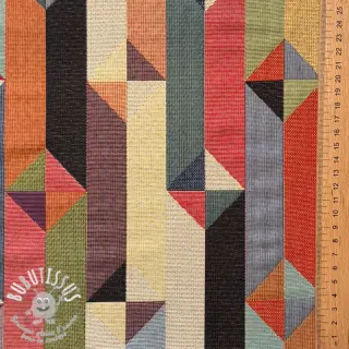 Tissu déco GOBELIN premium Graphic prism block
