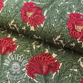 Tissu déco GOBELIN premium Poppy art craft beige