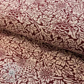 Tissu déco GOBELIN premium Anemone art craft wine